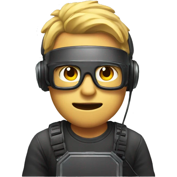 Pc gamer playing  emoji