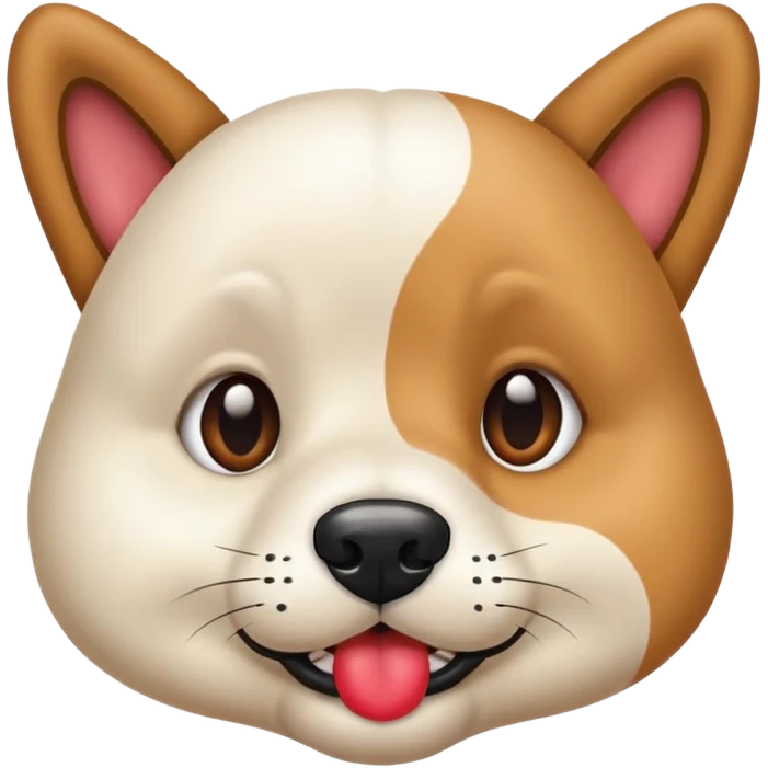 Haz un perro con labios emoji