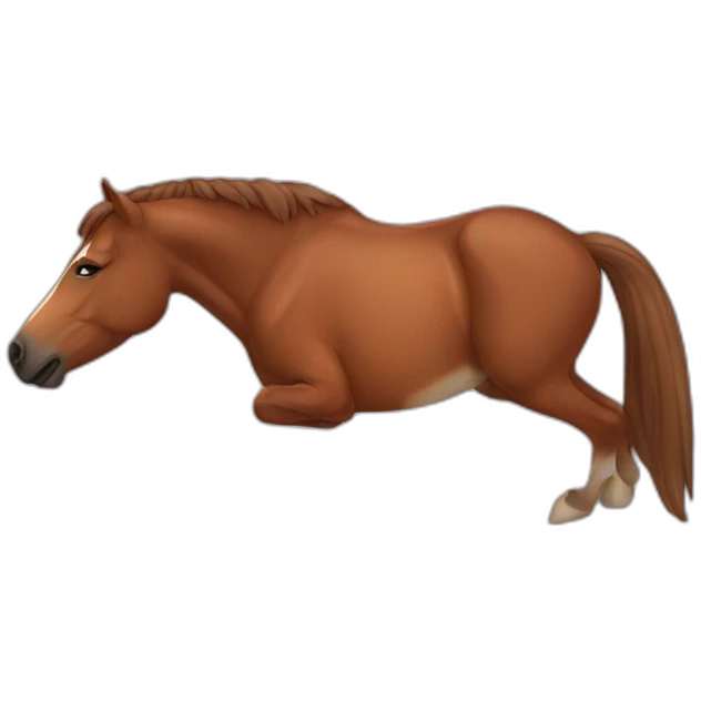 sleeping brown horse emoji