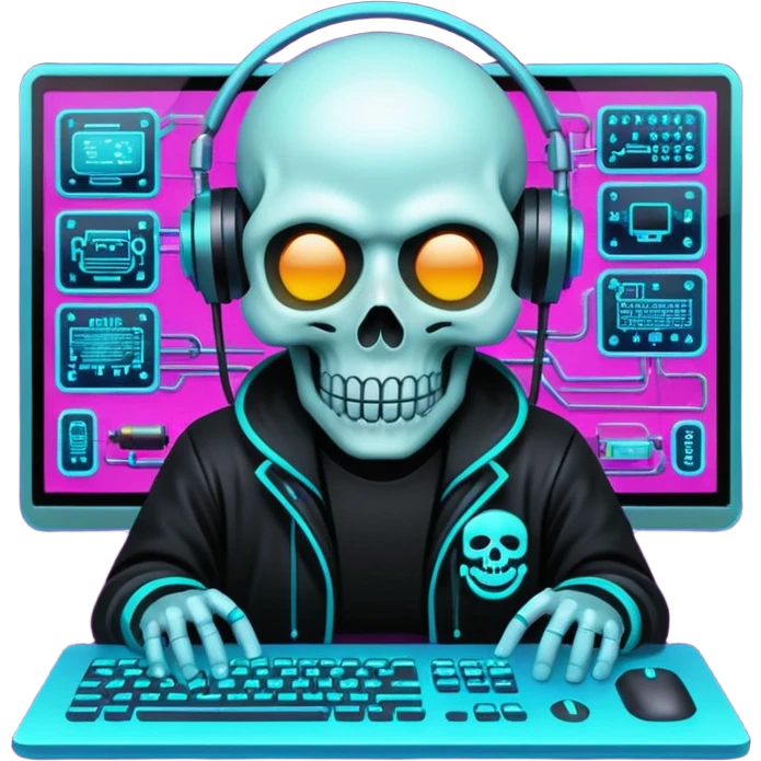 devops cyberpunk vaporwave hacker themed emoji pack emoji