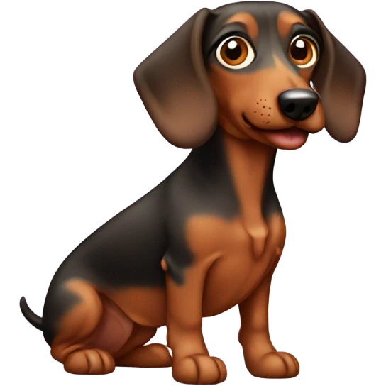 Teckel dog emoji
