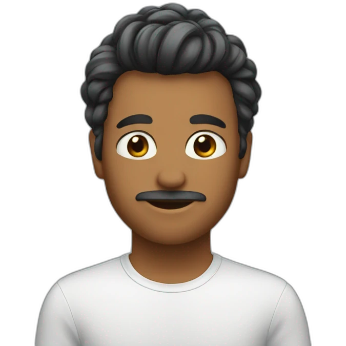 a single hair emoji