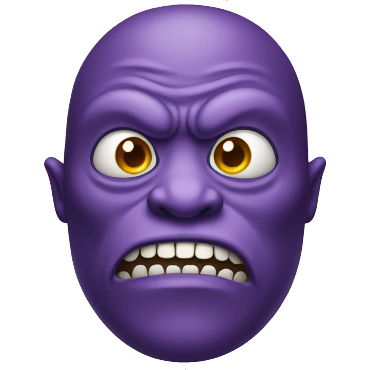 Monster with big head emoji