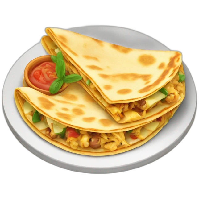 quesadillas dish emoji