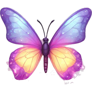 sparkling butterfly brain emoji