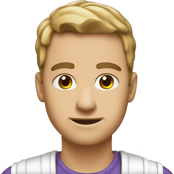 Biała choinka z fioletowymi światełkami emoji