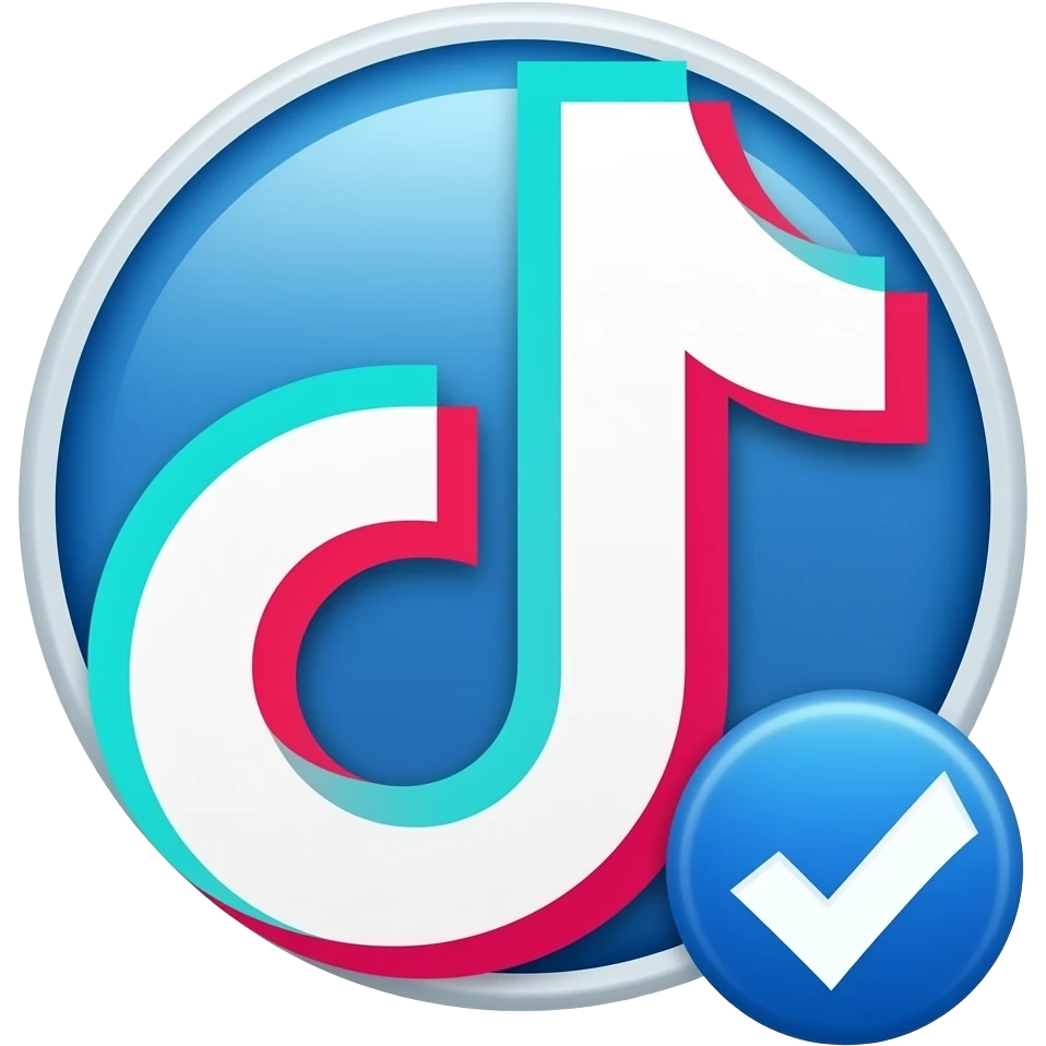 tiktolk blue tick verification badge emoji