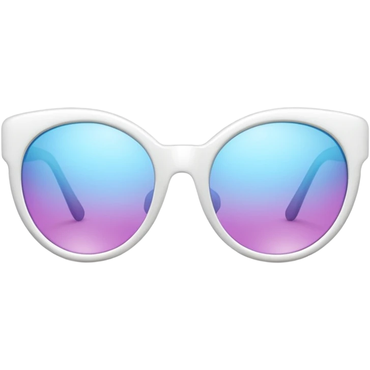 white luxury cateye sunglasses emoji
