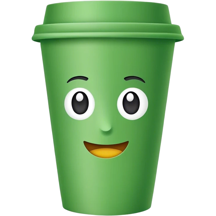 green paper cup emoji