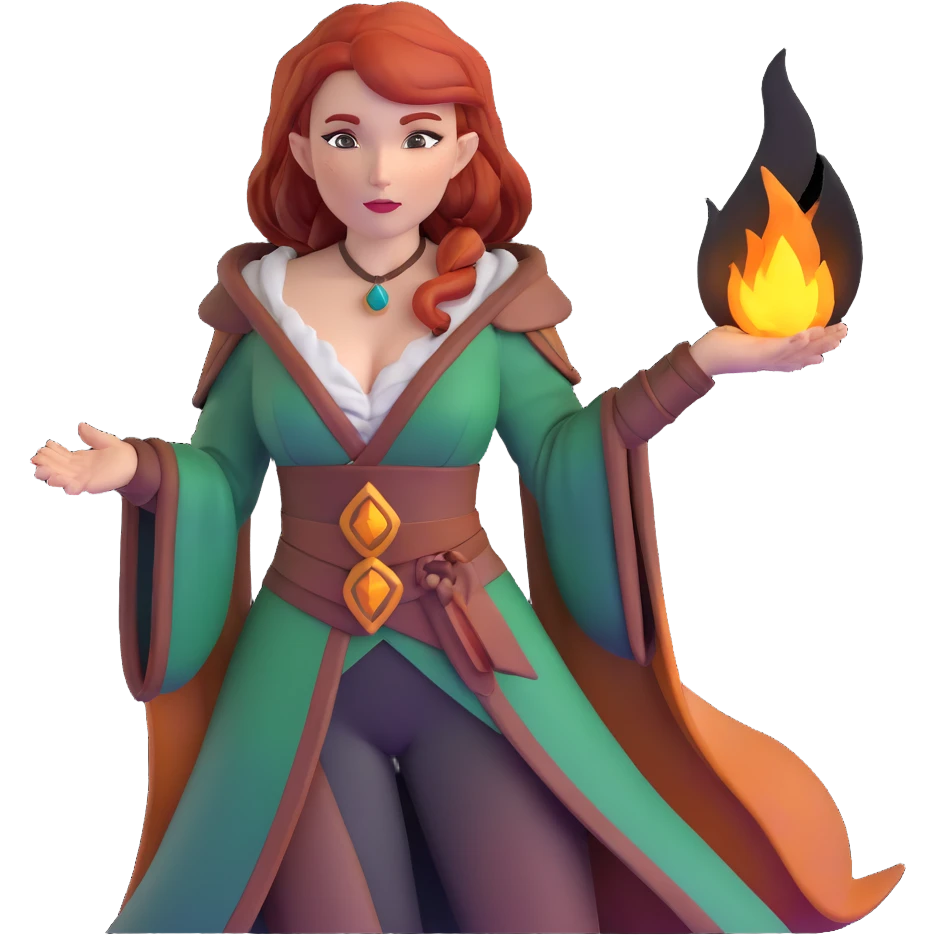 Triss Merigold sorceress with auburn hair emoji