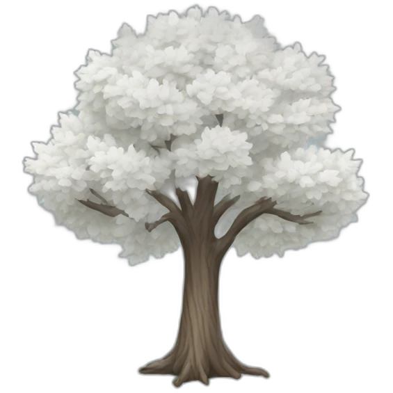White tree emoji