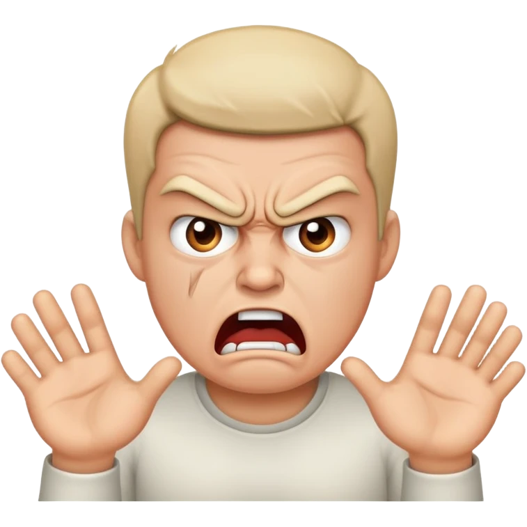 an angry person how wants an answer emoji