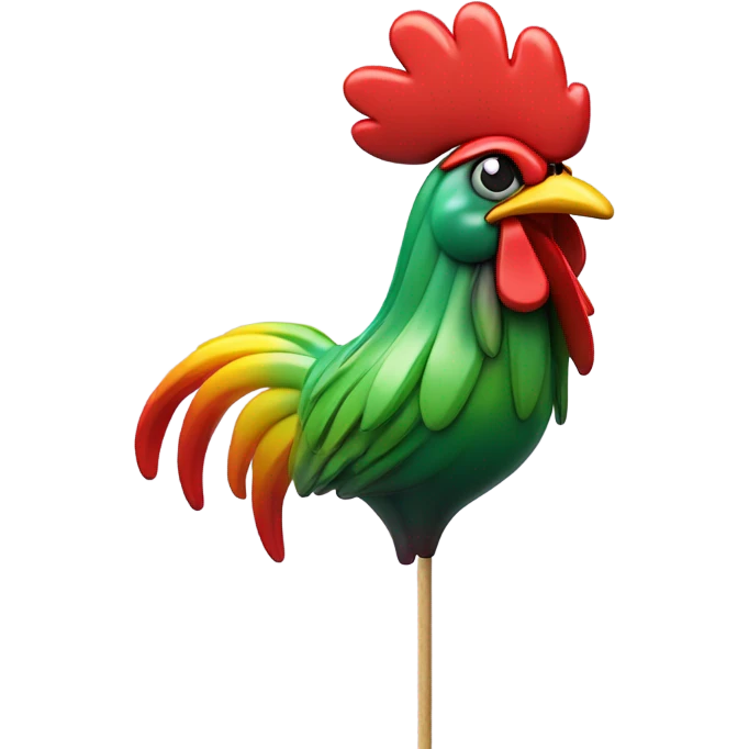 Lollipop cockerel on a stick  emoji