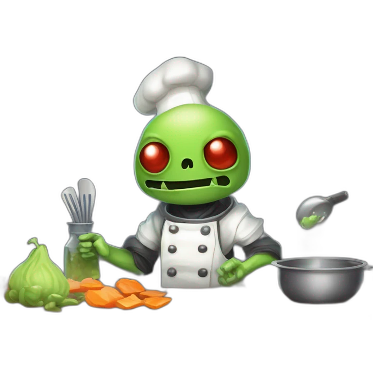 alien chef scifi roguelike rpg style inspired by slay the spire digital art emoji