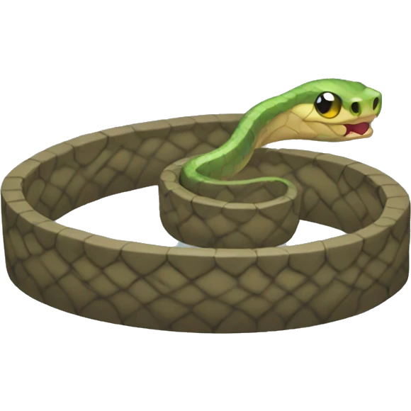 a snake in a trap emoji