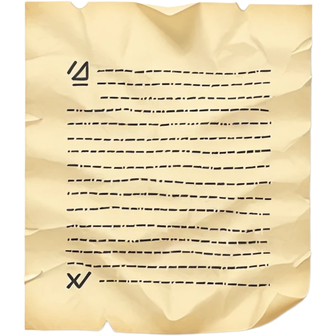 paper with test emoji