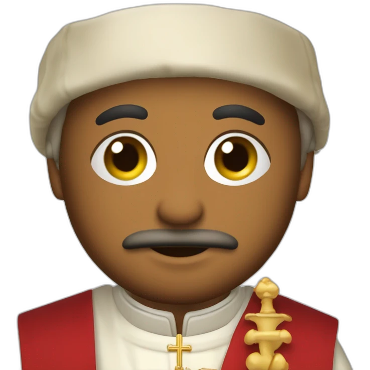 personnnage deguisé en costume casa del papal emoji