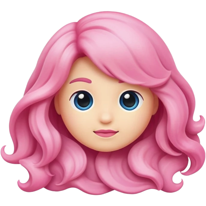 Pink middle fiber emoji