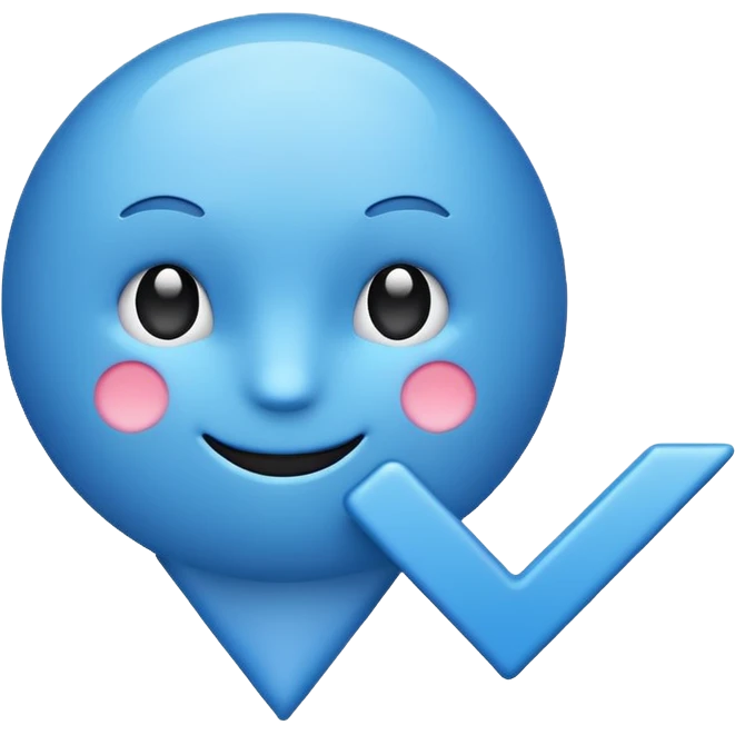 Este emoji✅en azul emoji