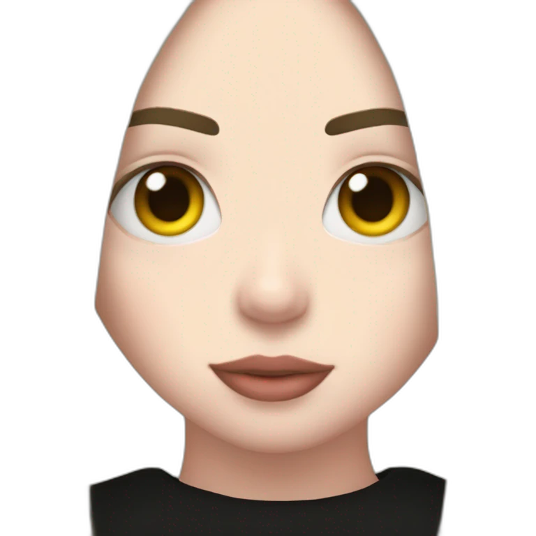 Billie eilish red and black hair emoji