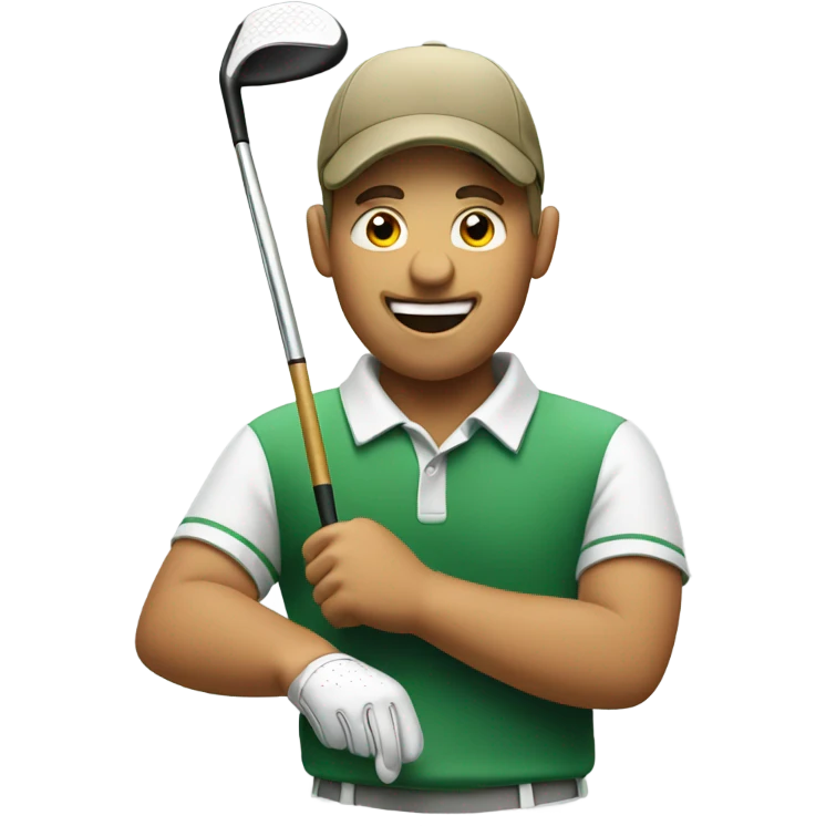 Happy golfer emoji