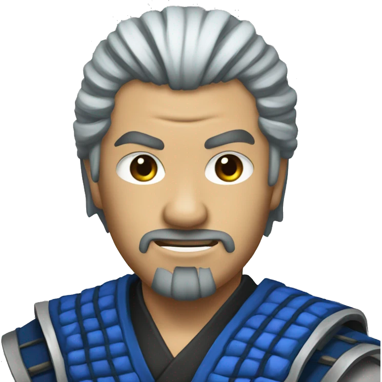 blue samurai  emoji