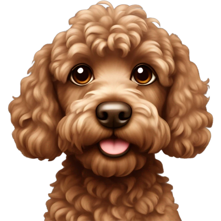 brown cockapoo emoji