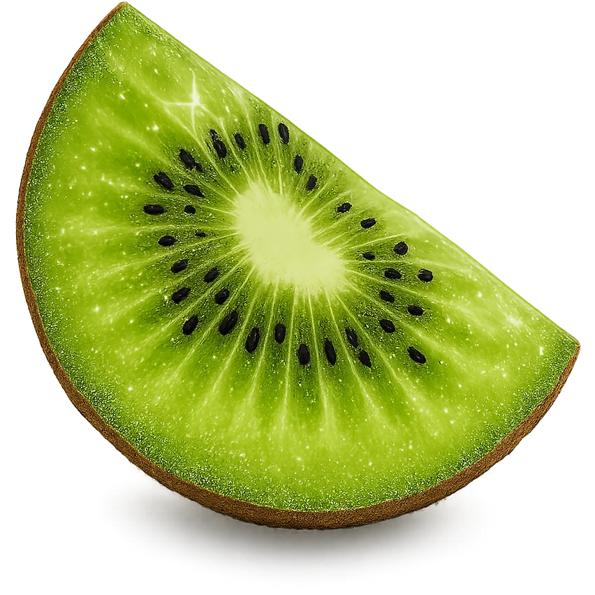 sparkling kiwi slice emoji