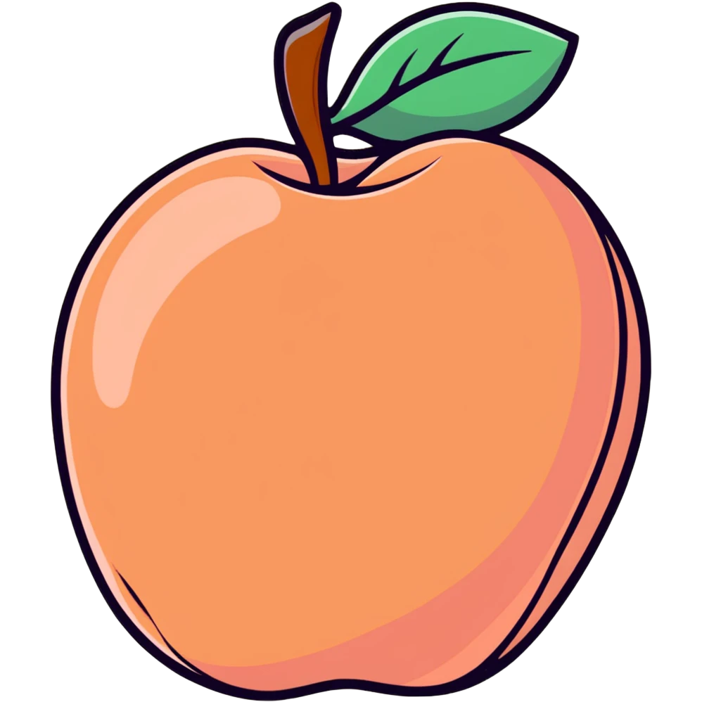 peach with curves emoji