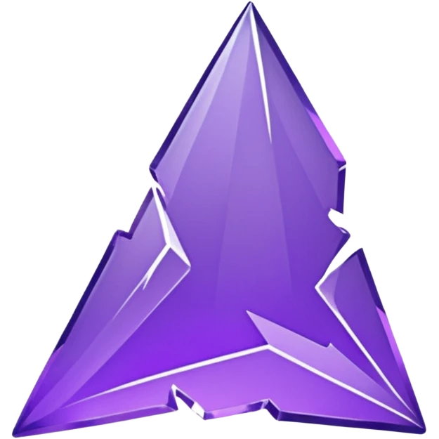 purple broken glass shard emoji