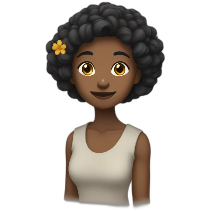 Flor negra emoji
