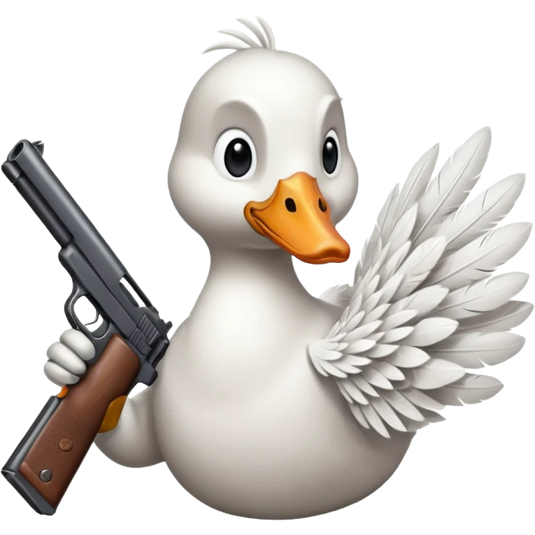 Goose with Gun emoji