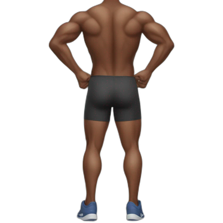 Men butt workout emoji
