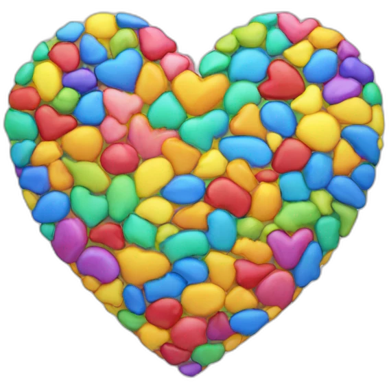 Cœur multicolore emoji