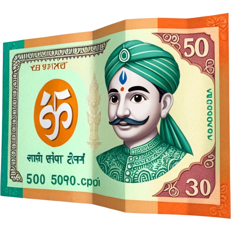 Indian 50p rs note emoji