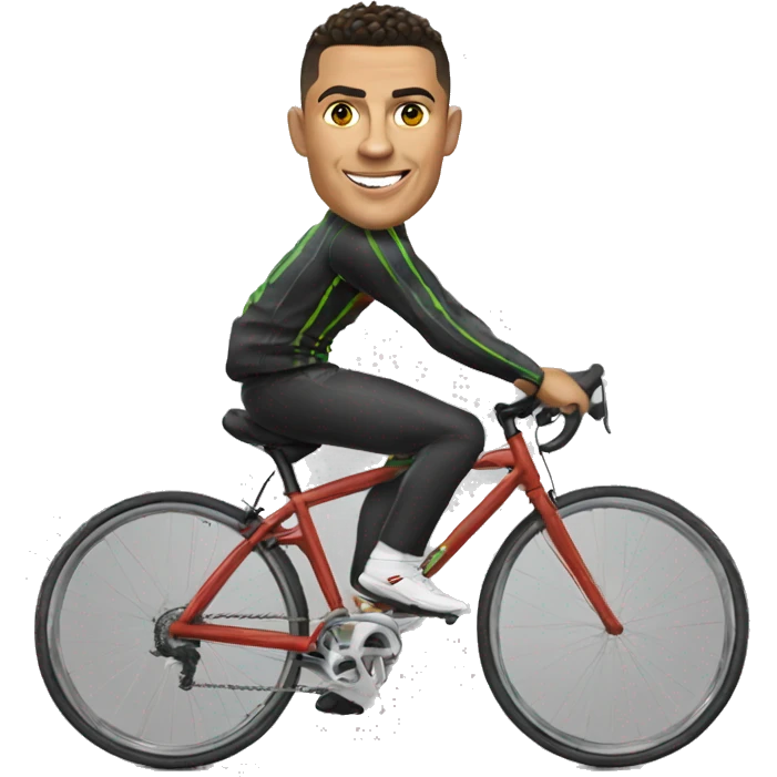  Ronaldo sur un vélo  emoji