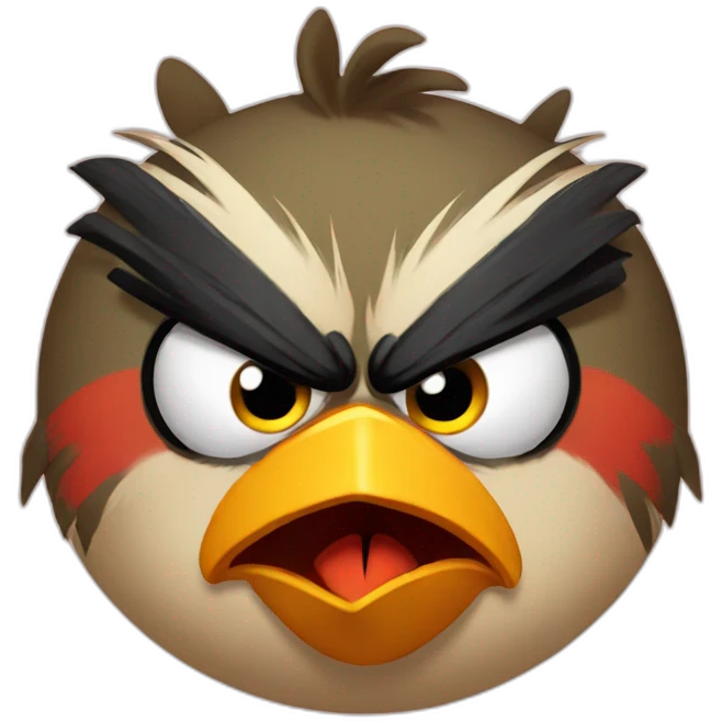 angry bird emoji