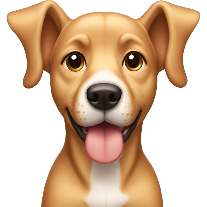 tan dog with big ears emoji