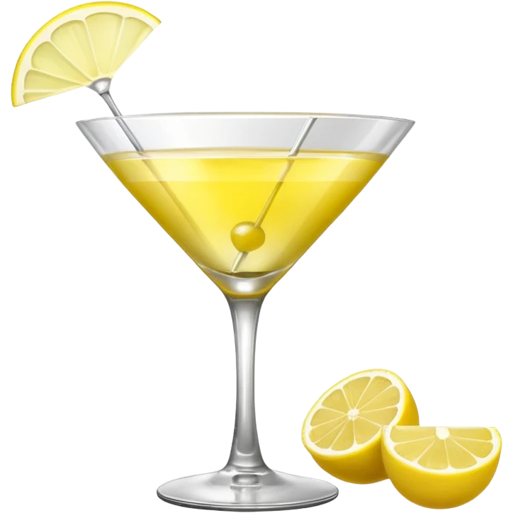 yellow martini emoji