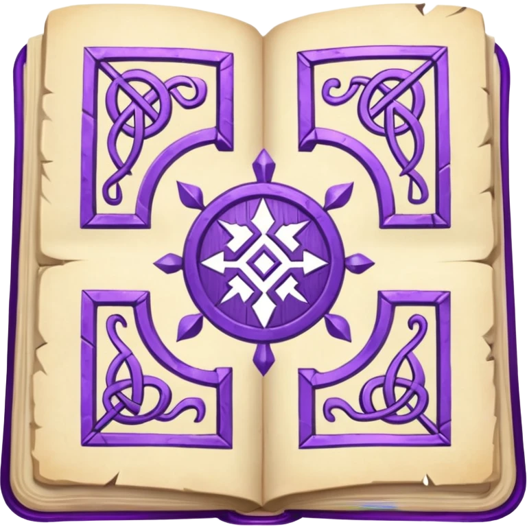 glitter purple Runic Manuscript emoji