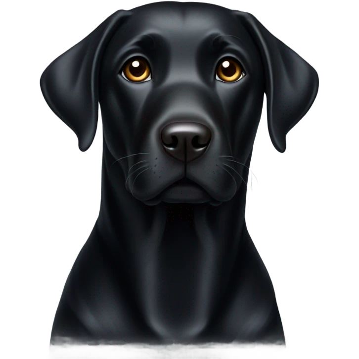 A Black Labrador  emoji