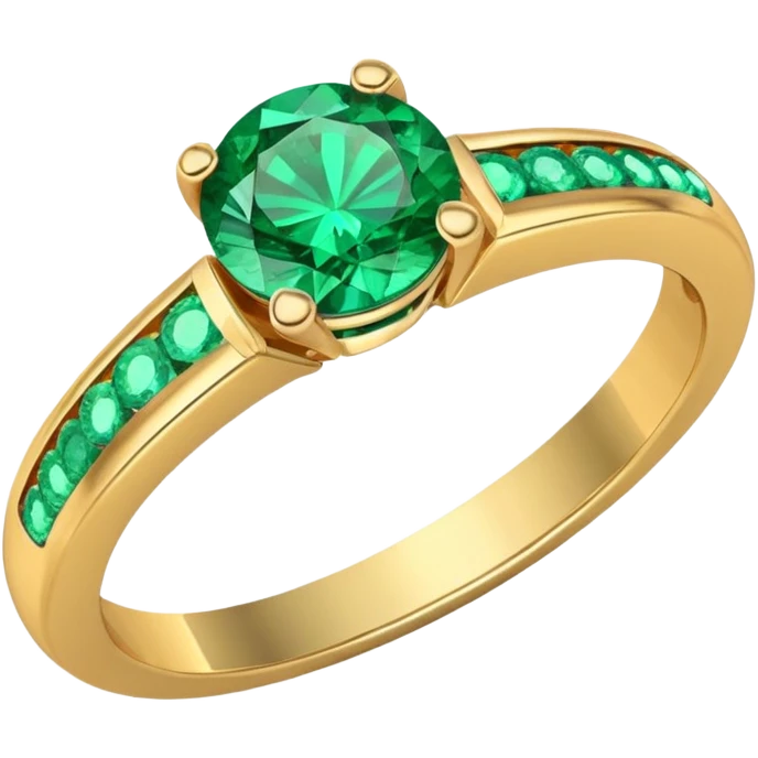 glitter esmerald married ring emoji