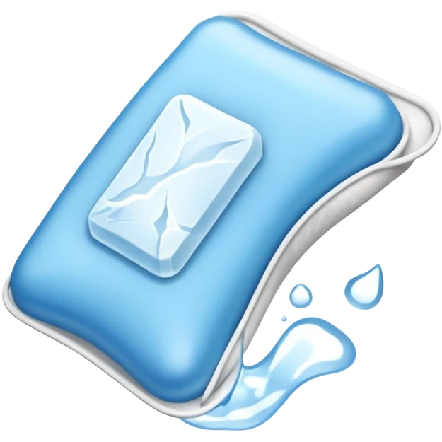 Ice pack on injured tendon emoji