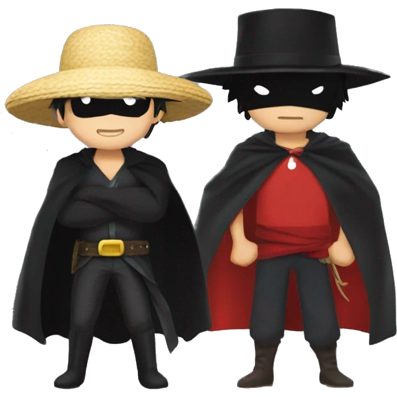 Luffy and zorro emoji