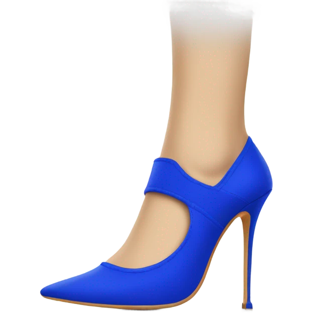 Klein Blue stiletto heel emoji
