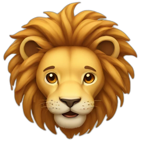 upside down lion emoji