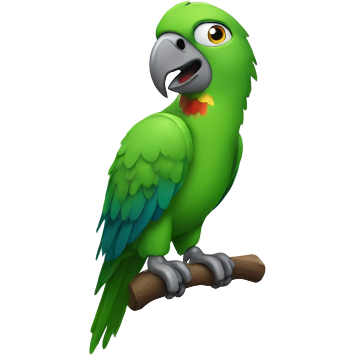 talking parrot  emoji