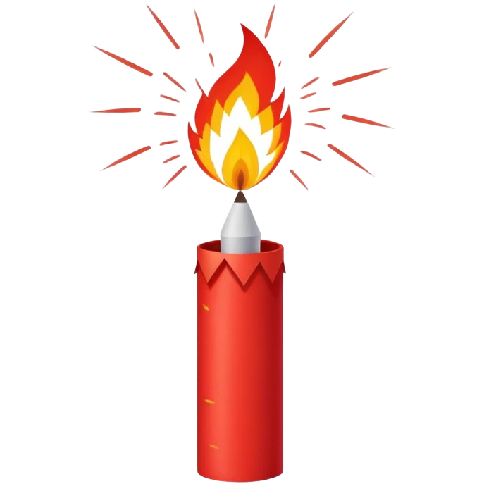 holiday firecracker emoji