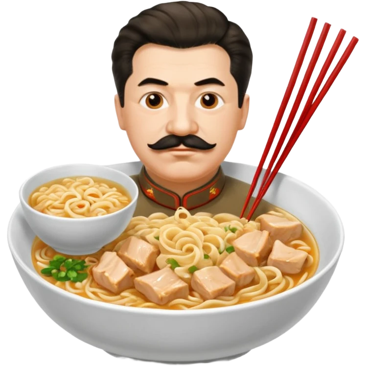 Stalin ăn mì gà emoji