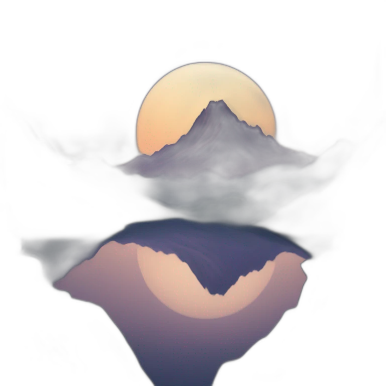 mountain ai night emoji